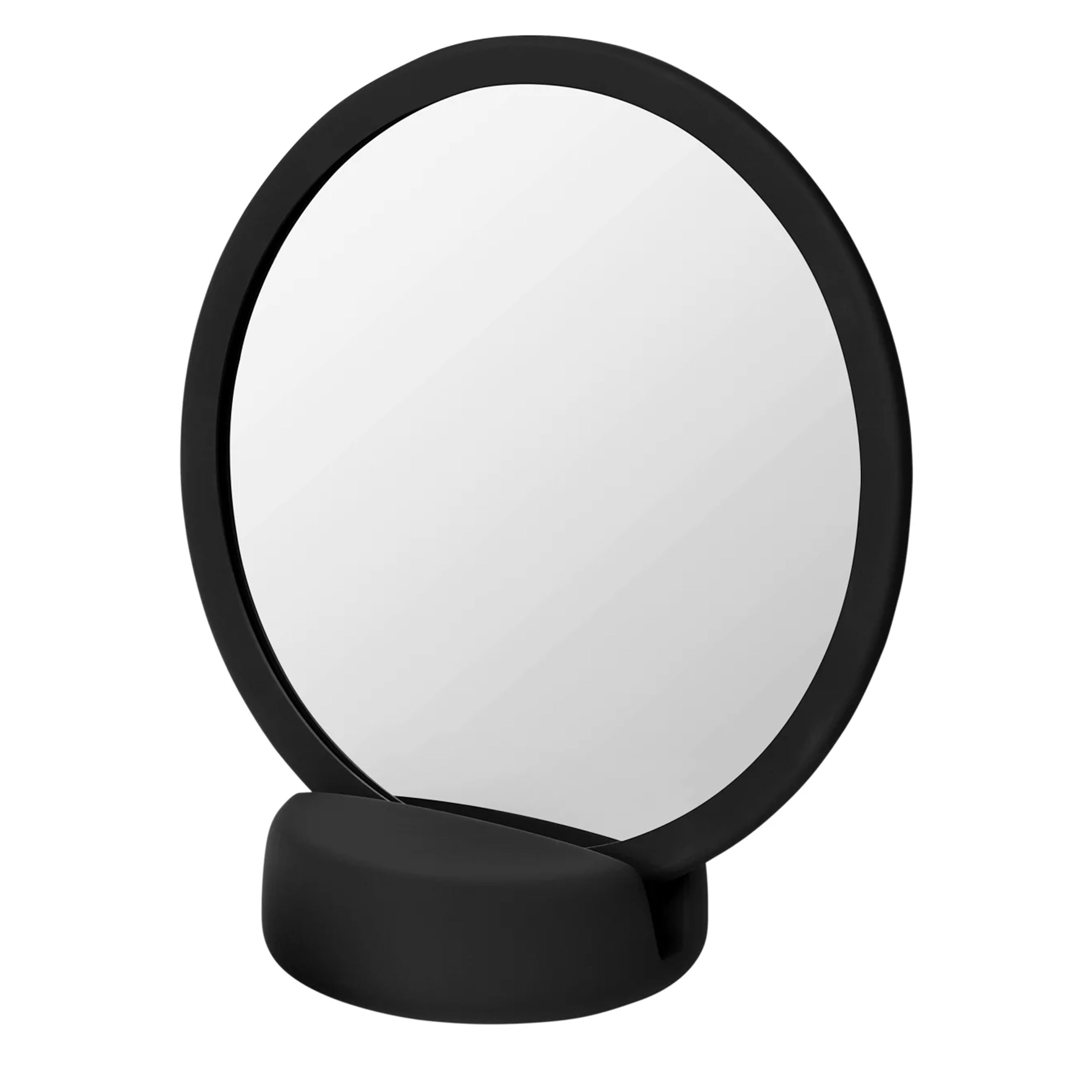 SONO Mirror with Stand 17cm, Black Color - مرآة SONO مع ستاند 17سم, لون أسود