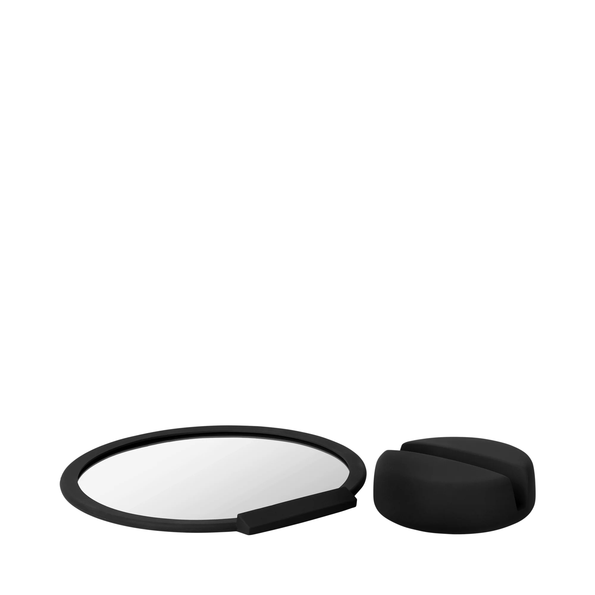 SONO Mirror with Stand 17cm, Black Color - مرآة SONO مع ستاند 17سم, لون أسود