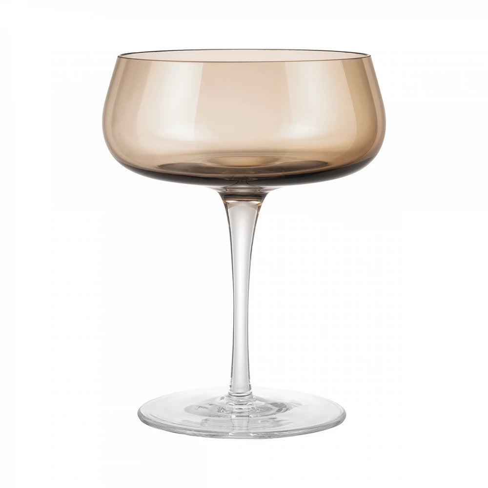 BELO Champagne Saucer Glasses, Coffee Color - أكواب BELO شامبانيا، لون القهوة