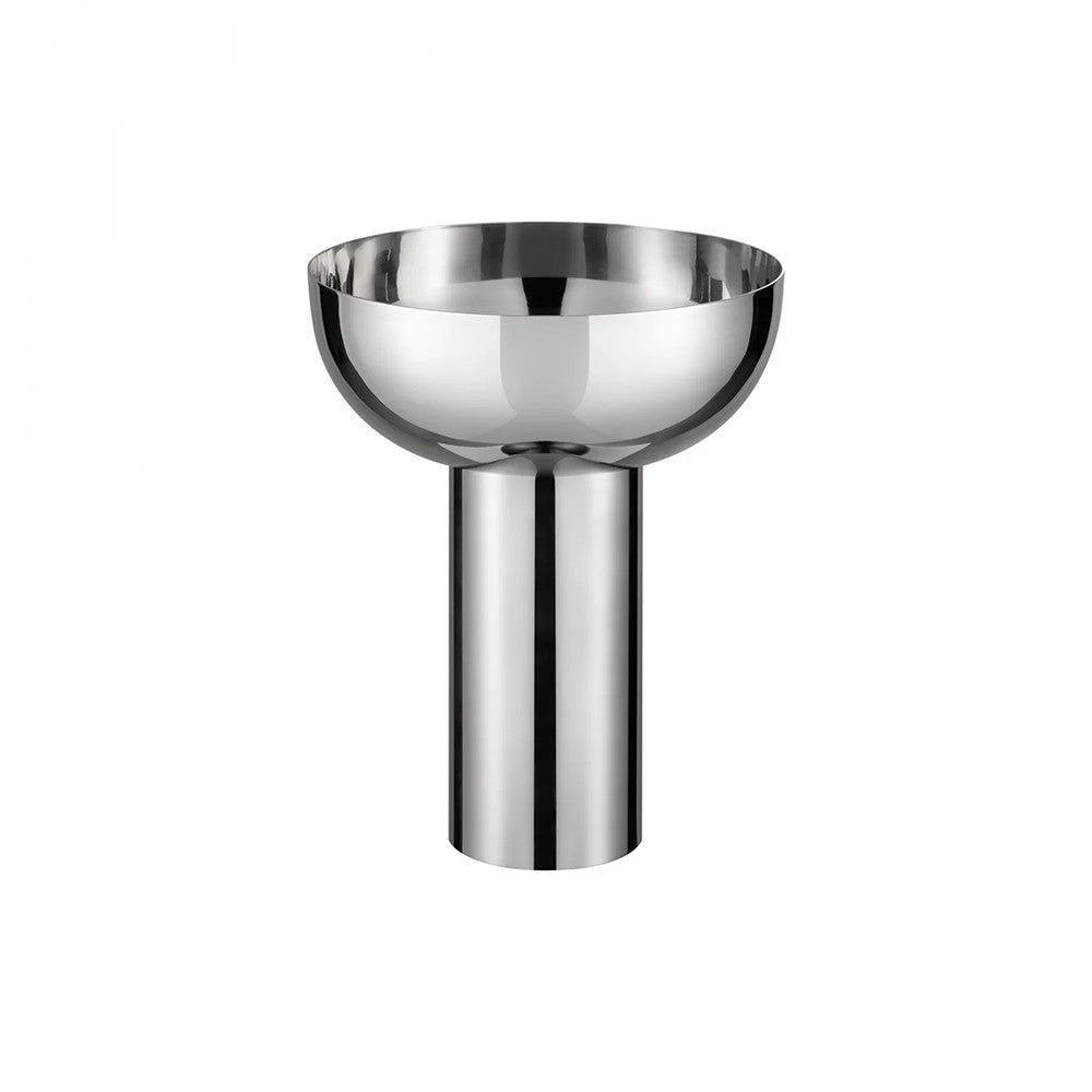 MIYABI Metallic Vase, Stainless Steel Color - مزهرية ميتاليك MIYABI، لون الستانلس ستيل