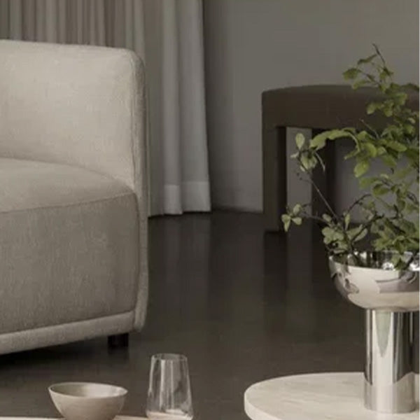 MIYABI Metallic Vase, Stainless Steel Color - مزهرية ميتاليك MIYABI، لون الستانلس ستيل
