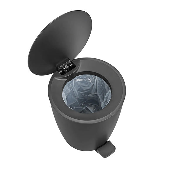 Ava Pedal Bin, Black - سلة مهملات بدواسة، أسود