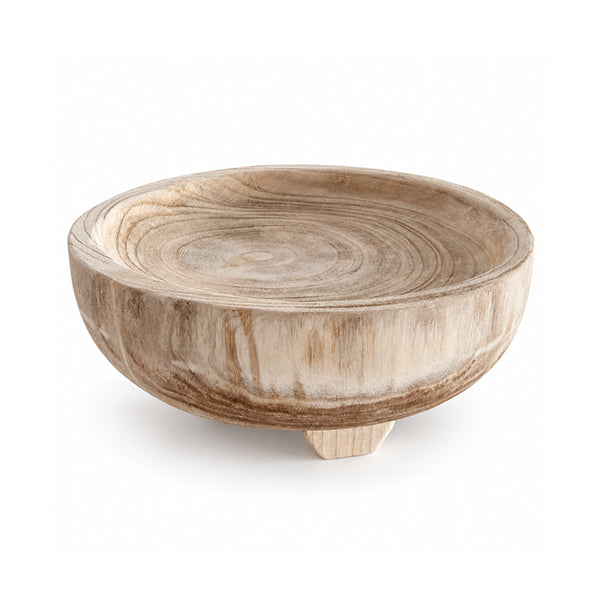 Paulownia Wood Platter 34x14cm , Beige Color - طبق تقديم 34x14 سم , لون بيج