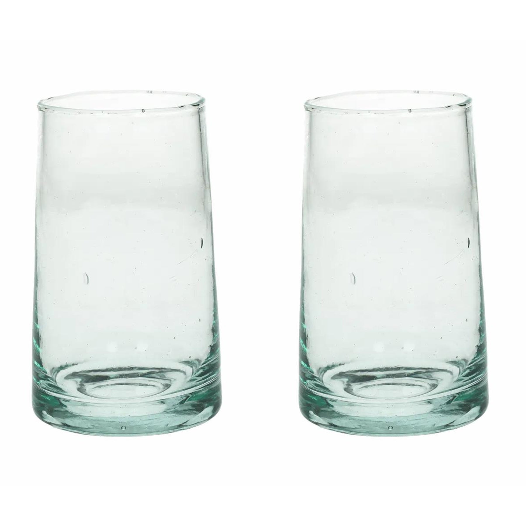 Set of 6 MIRA Long Water Glass 6x12cm, Clear Color -  مجموعة من 6 قطع كوب ماء زجاجي طويل MIRA 6x12cm, لون شفاف