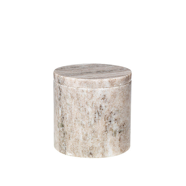 OSVALD Marble Light Brown Canister , 10x10cm - حافظة PLATON لون ماربل بني فاتح , 10x10سم