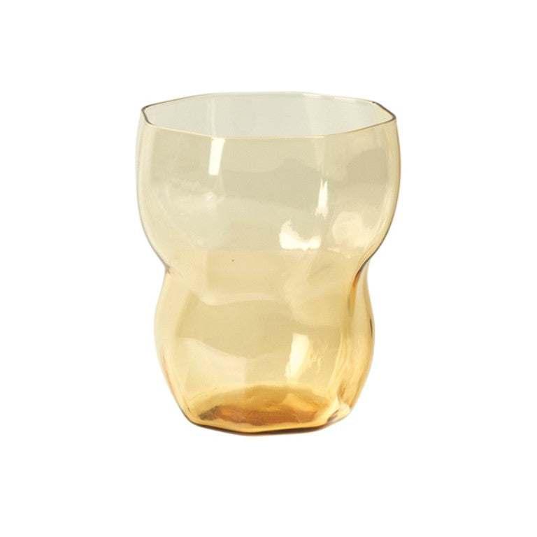 TUMBLER LIMFJORD MOUTHBLOWN GLASS AMBER 8.2 x 9.2 CM - SET  OF 4 - LIMFJORD 4 أكواب زجاجية  مميز و أنيق