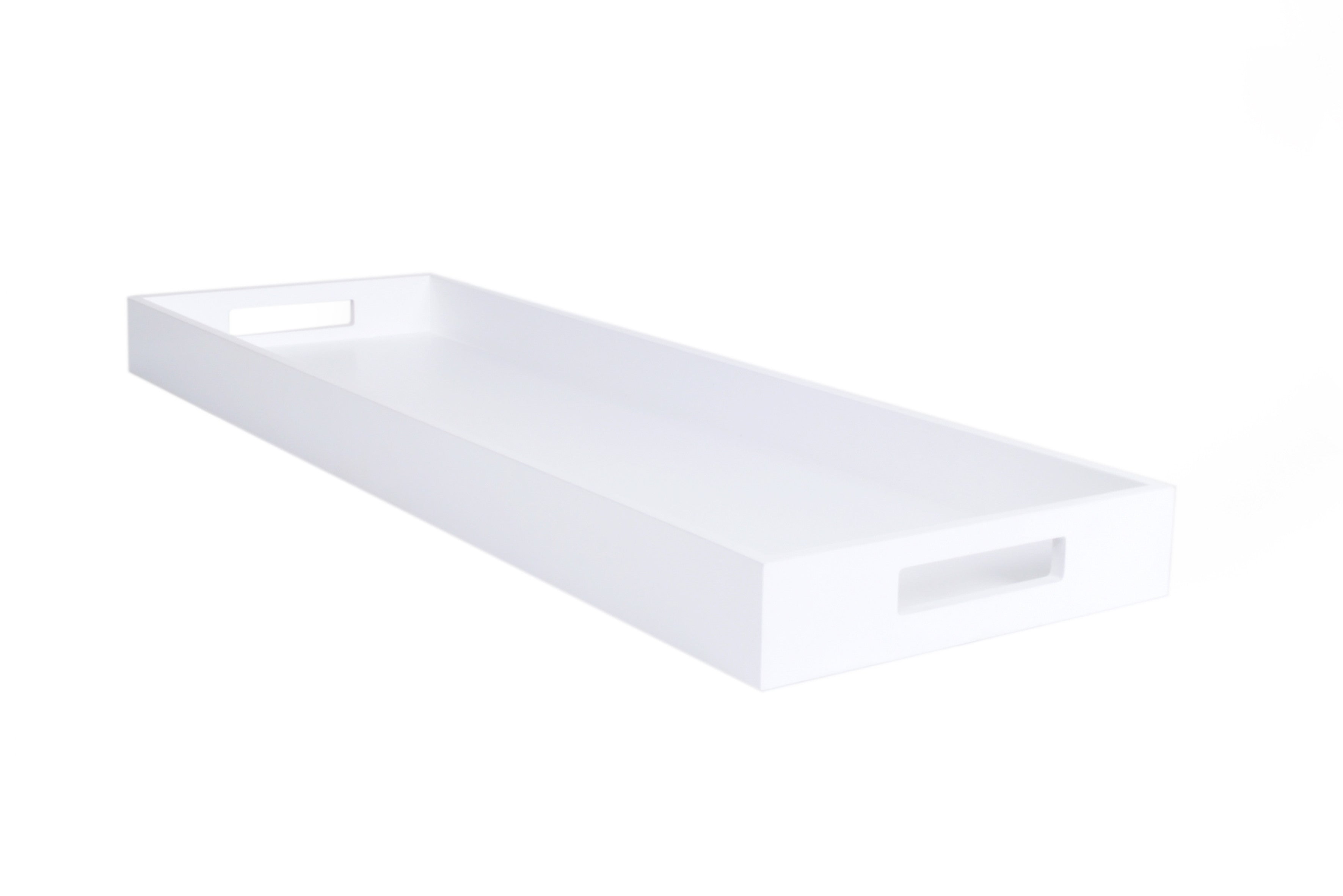 TRAY EXTRA LONG WHT -ZEN - صينية ZEN الخشبية 81.5×26سم, لون أبيض