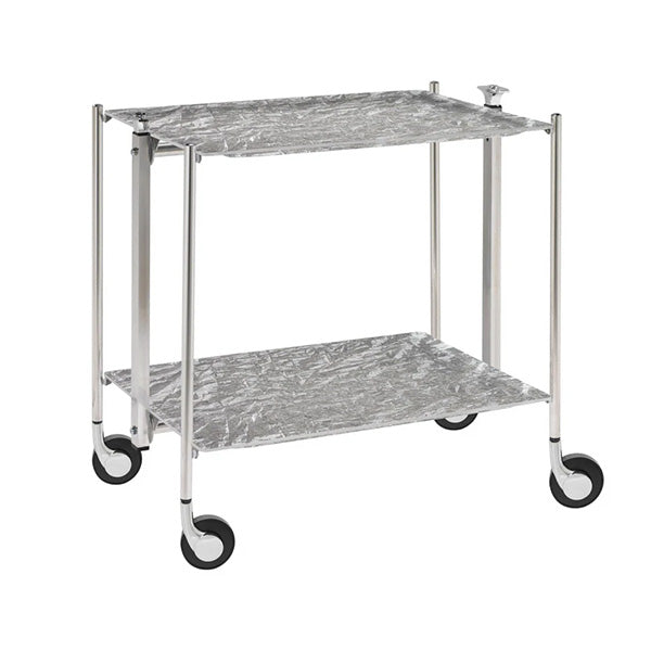 Acrylic Trolley Old Silver - عربة تقديم قابلة للطي , فضي