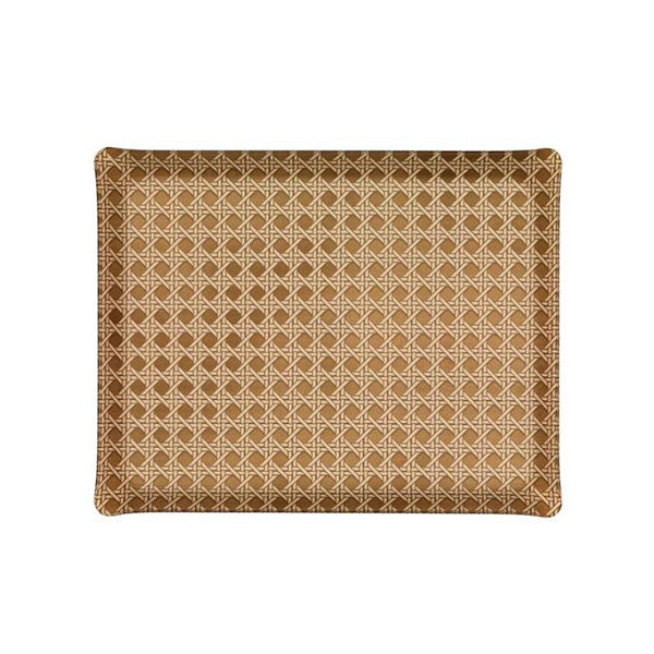 ACRYLIC TRAY 37x28 CANNAGE BEIGE - صينية أكريليك 28×37 بيج