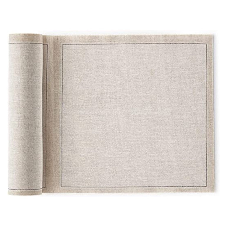 LUNCH NAPKIN PACK 20x20cm L NATURAL - مناديل سفرة كتان 20x20سم 20قطعة , لون بيج