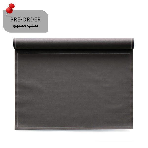 Anthracite grey Placemat 48x32 Cotton 100% ,Rolls 12 - رول مفارش أطباق قطنية، 48 × 32 سم، رمادي غامق
