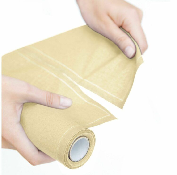 Pastel yellow Placemat 48x32 Cotton 100%,Rolls 12 - رول مفارش أطباق قطنية، 48 × 32 سم، أصفر
