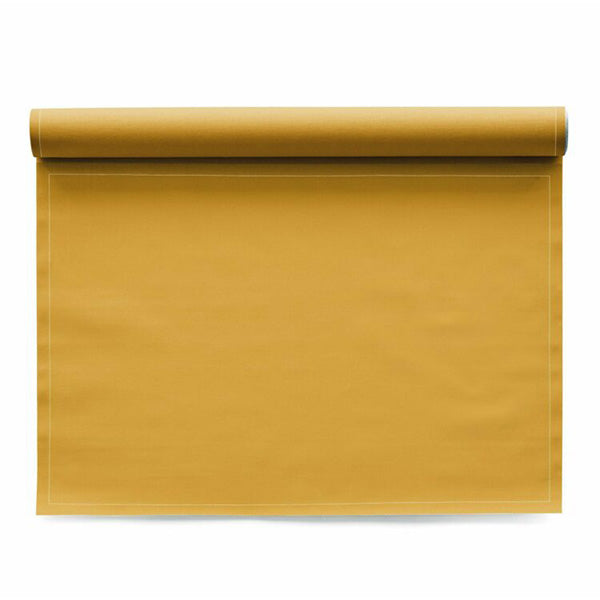 Curry Placemat 48x32 Cotton 100%, Rolls 12 -رول مفارش أطباق قطنية، 48 × 32 سم، أصفر غامق