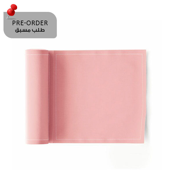 Dusty pink Napkin 20x20,4 100% Cotton, Rolls 25 -مناديل سفرة قطنية 20×20.4 ورددي ترابي , 25 قطعة