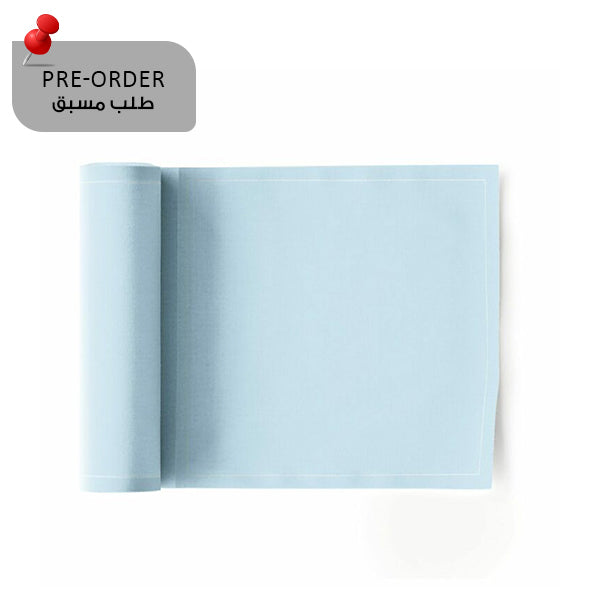 Foggy blue Napkin 20x20,4 100% Cotton, Rolls 25 - مناديل سفرة قطنية 20×20.4 أزرق–  25 قطعة