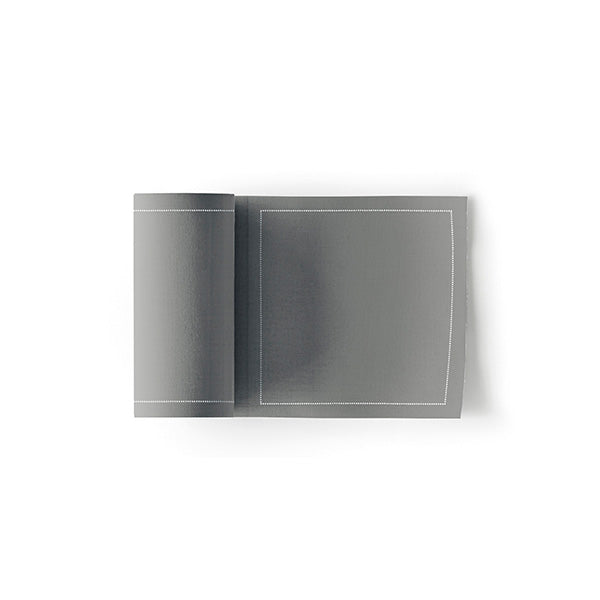 Grey Napkin 11,7x11,7 100% Cotton, Rolls 50 - مناديل سفرة قطنية 11,7×11,7 رمادي –  50 قطعة