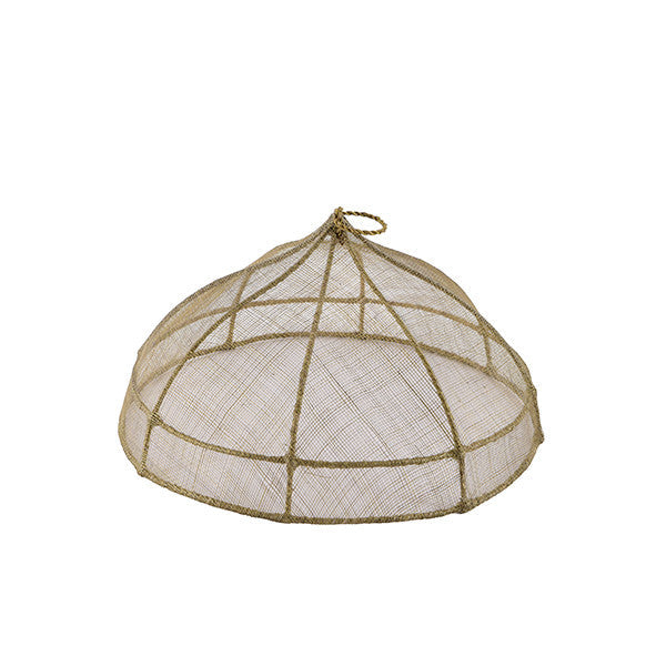 Medium Round Food Cover 35x18cm, Linen Color - غطاء طعام مستدير وسط 35x18سم, لون زيتي