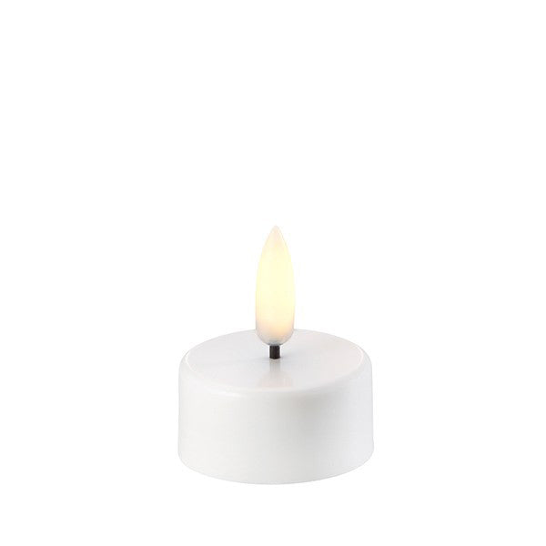 UYUNI TEA LIGHT CANDLE WHITE - شمعة LED مضيئة 3.8xh2سم, لون ابيض