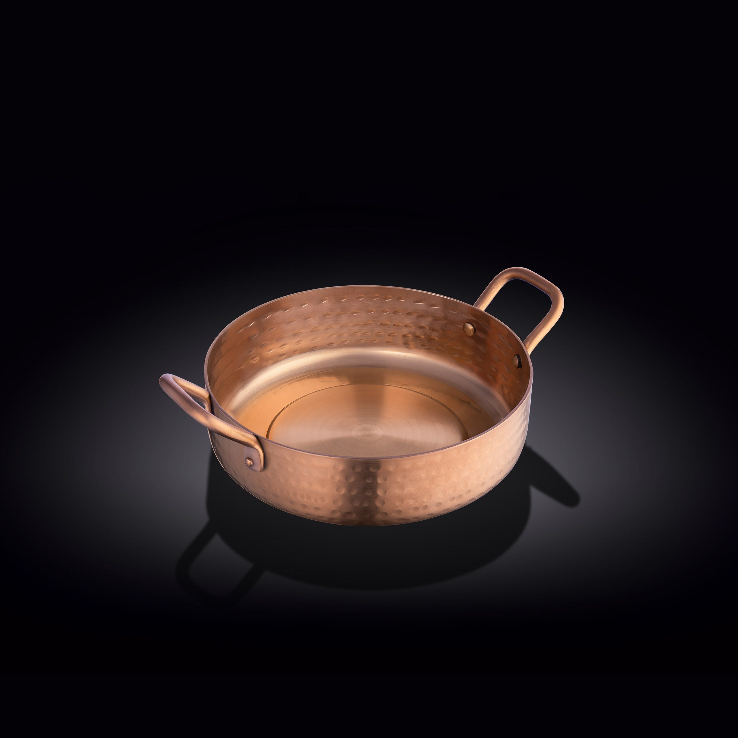 ROUND FRY PAN WITH 2 SIDE HANDLES  14 X 3.8 CM - 14 X 3.8  سم مقلاة مستديرة بمقبضين