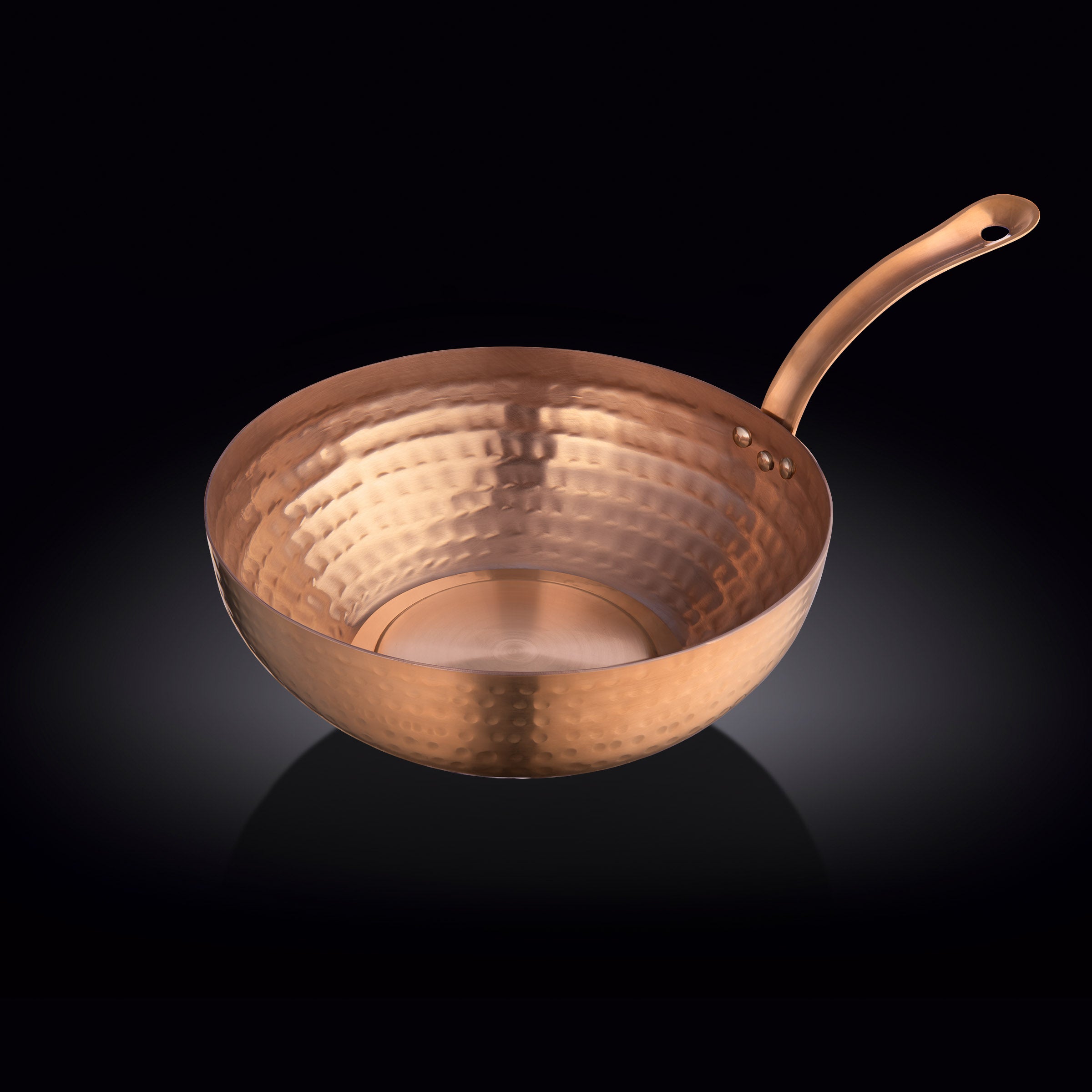 DEEP ROUND FRY PAN WITH LONG HANDLE  18 X 6 CM -  18 X 6 CM مقلاة دائرية عميقة بمقبض