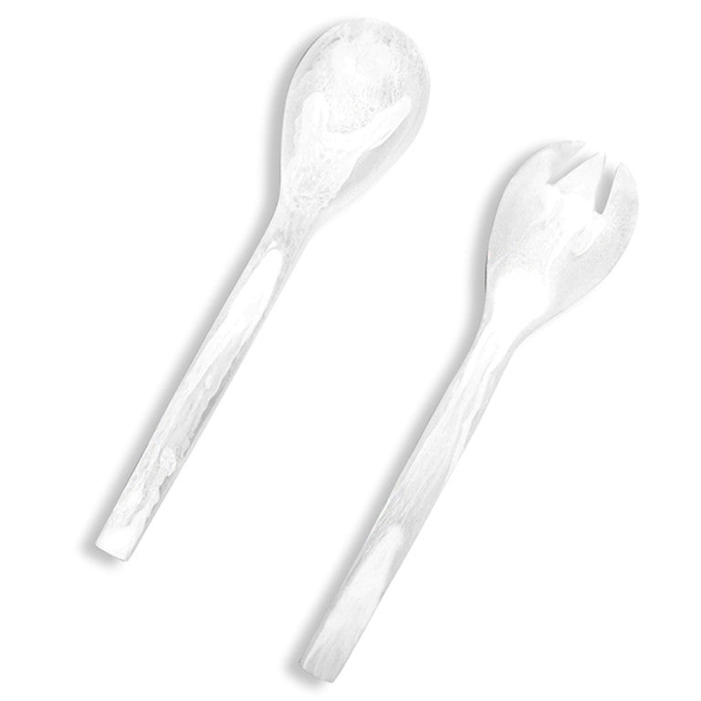 EVERYDAY SALAD SERVERS SET OF 2 PCS 28 CM WHITE - مجموعة ادوات السلطة 2قطعة 28سم, لون أبيض