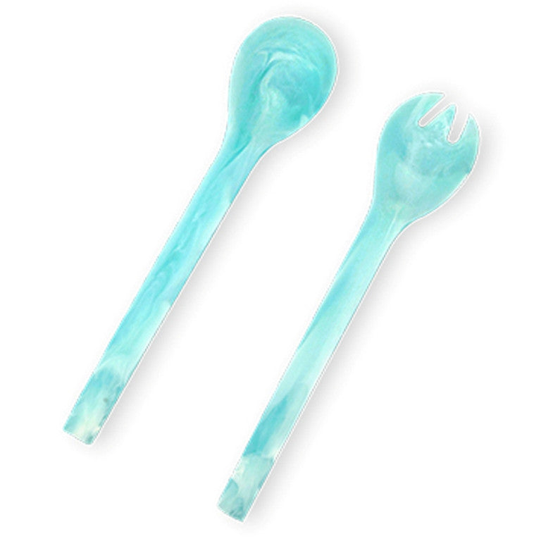 EVERYDAY SALAD SERVERS SET OF 2 PCS 28 CM AQUA - مجموعة ادوات السلطة 2قطعة 28سم, لون أزرق