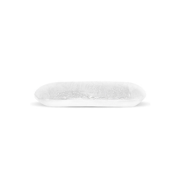 BOAT BOWL LARGE 55.5x 19.5x10 CM WHITE - وعاء قارب كبير55.5 × 19.5 × 10 سم أبيض