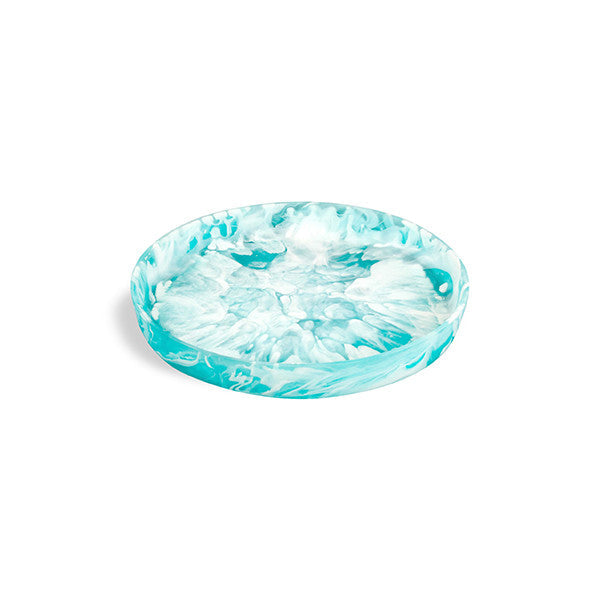 FLAT BOWL MEDIUM 30 x 4 CM AQUA - وعاء مستدير حجم وسط 30x4سم, لون أزرق