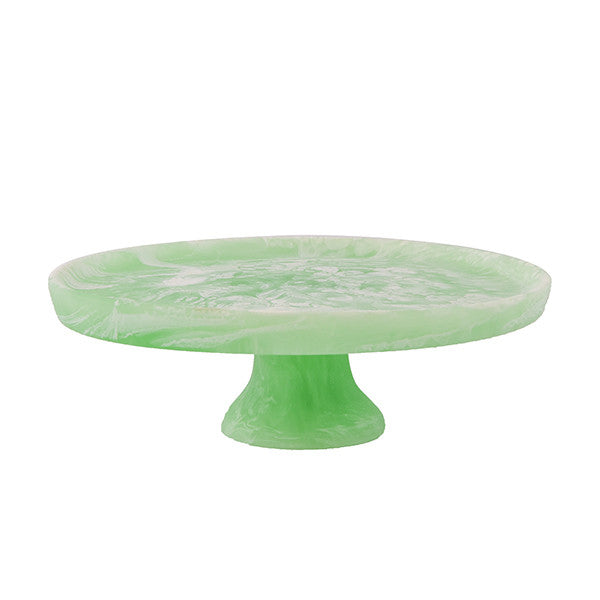 FOOTED CAKE STAND LARGE 32 x 11 CM MINT - ستاند كيك كبير 32x11سم, لون أخضر