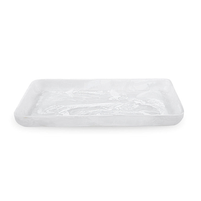 RECTANGULAR TRAY LARGE 56 x 35 x 30 CM WHITE - صينية تقديم مستطيلة كبيرة 56x35x30سم, لون أبيض