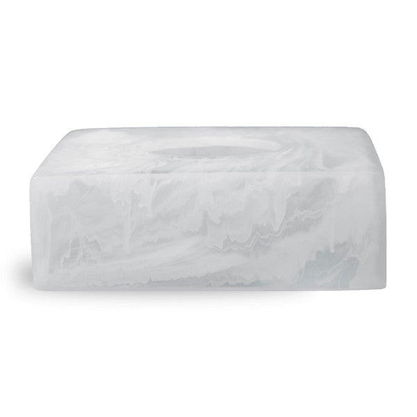 Large Rectangular Tissue Box 40x12x10cm, White Color