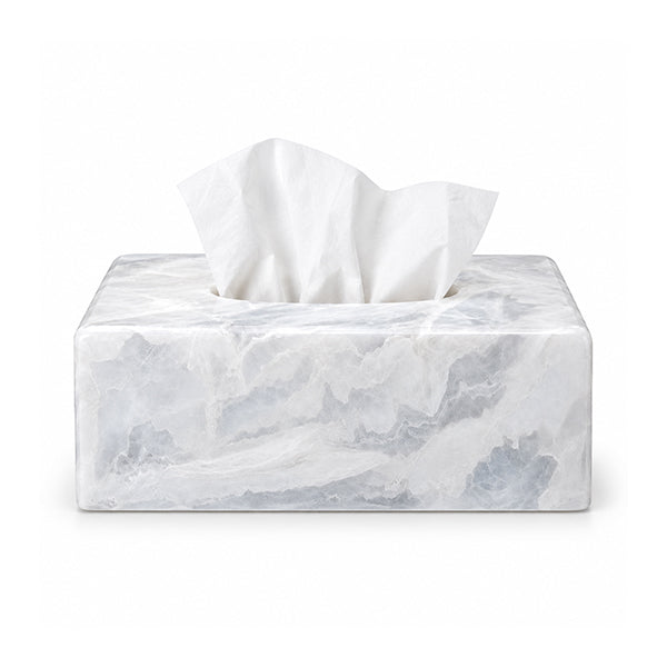 Large Rectangular Tissue Box 40x12x10cm, White Color