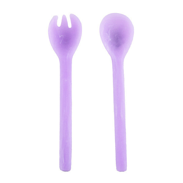 Everyday Salad Servers 2pc 28cm, Lilac Color - مجموعة ادوات السلطة 2قطعة 28سم, لون بنفسجي فاتح