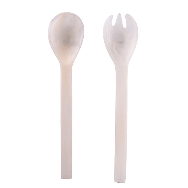 EVERYDAY SALAD SERVERS 2PC 28cm OFF WHITE