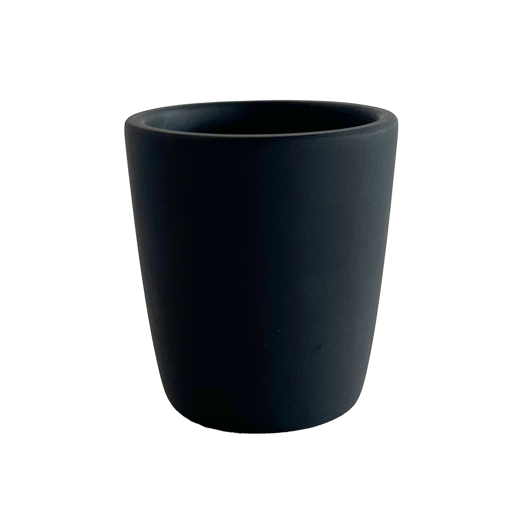 Resin Cup 8.8x6.3x10cm, Solid Black Color - كوب ريزن 8.8x6.3x10سم, لون أسود ساده