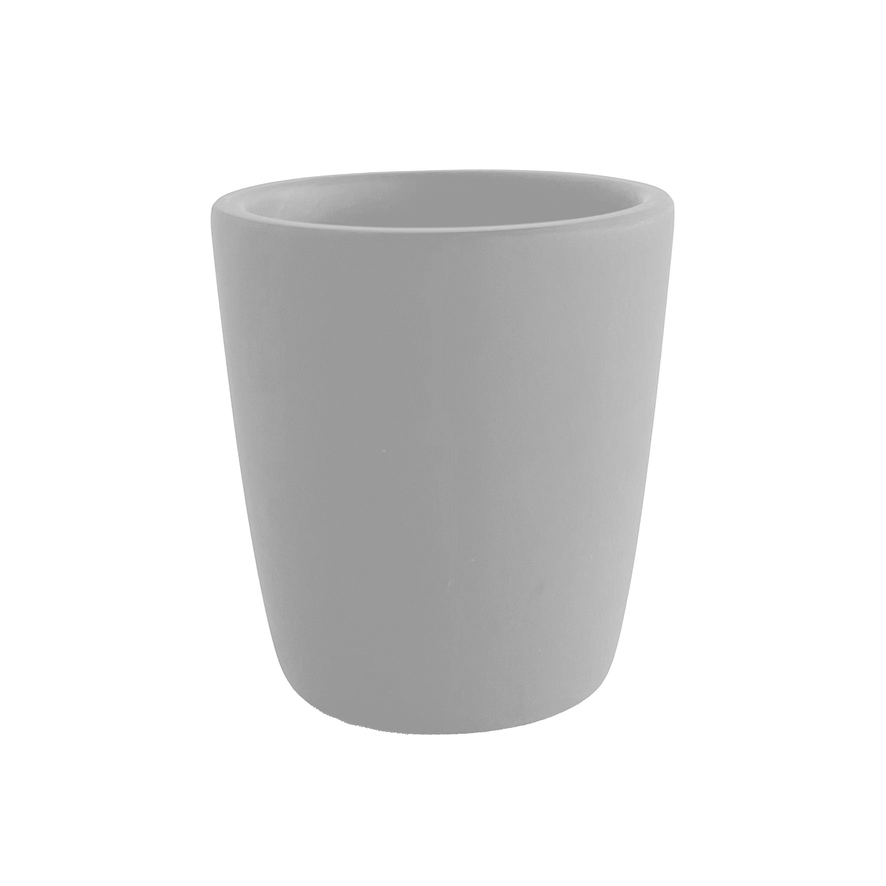 Resin Cup 8.8x6.3x10cm, Light Grey Color - كوب ريزن 8.8x6.3x10سم, لون رمادي فاتح