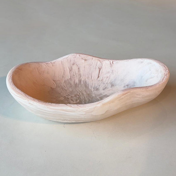 Blush, Round Scallop Bowl - وعاء سكالوب دائري , بيج