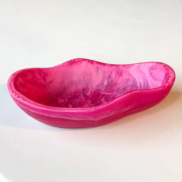 Magenta, Round Scallop Bowl - وعاء سكالوب دائري , وردي