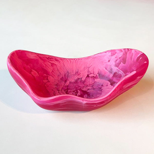 Magenta ,Triangle Scallop Bowl - وعاء سكالوب مثلث , وردي