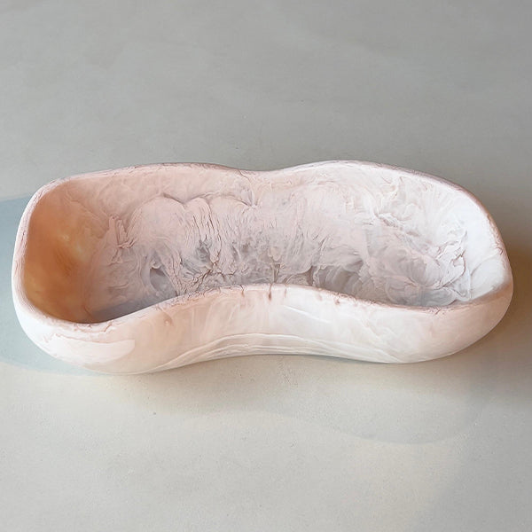 Blush ,Rectangle Scallop Bowl - وعاء سكالوب مستطيل ,بيج