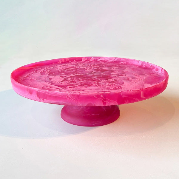 Magenta , FOOTED CAKE STAND LARGE -ستاند كيك كبير ,وردي