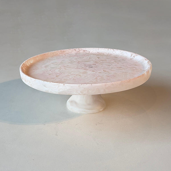 Blush, FOOTED CAKE STAND MED- ستاند كيك وسط, بيج