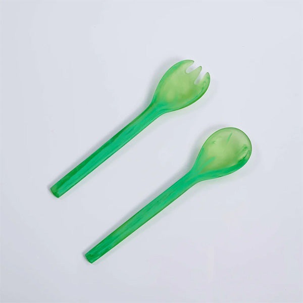 Peridot , Everyday Salad Servers 2pc ,  مجموعة ادوات السلطة 2قطعة أخضر