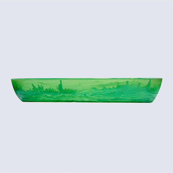 BOAT BOWL LARGE 55.5x 19.5x10 CM PERIDOT - وعاء قارب كبير55.5 × 19.5 × 10 سم أخضر