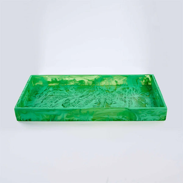Peridot, Large Rectangle Handled Tray - صينية كبيرة مستطيلة بمقبض, أخضر