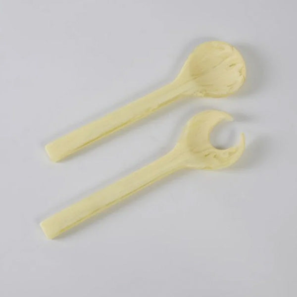 Classical Servers 2pc , Yellow - طقم تقديم كلاسيكي قطعتان, أصفر