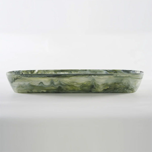Large Boat Bowl , Forest -  وعاء قارب كبير , أخضر