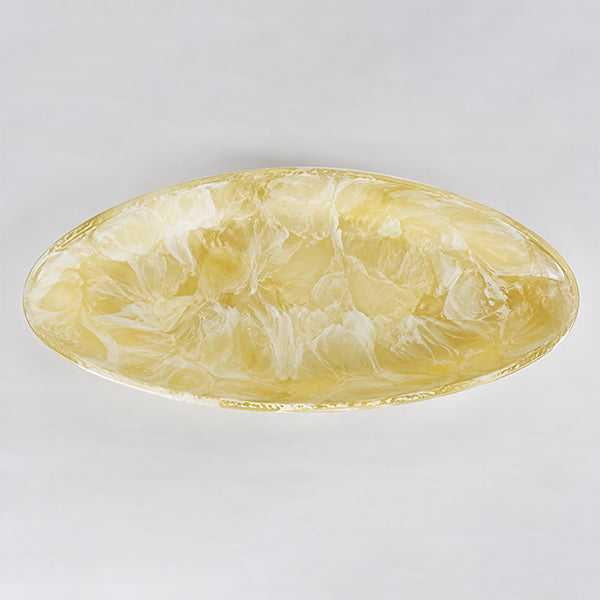 Large Oval Platter  , Yellow - طبق تقديم بيضاوي كبير , أصفر