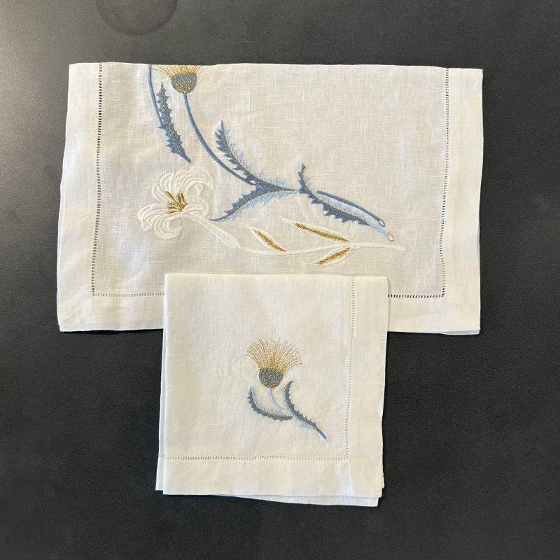 Golden Bloom Table Set- طقم مفارش طاولة Golden Bloom