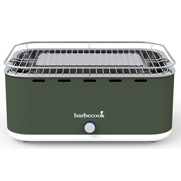 BARBECOOK CARLO CHARCOAL TABLE ARMY GREEN -CARLO شواية فحم محمولة  , لون أخضر